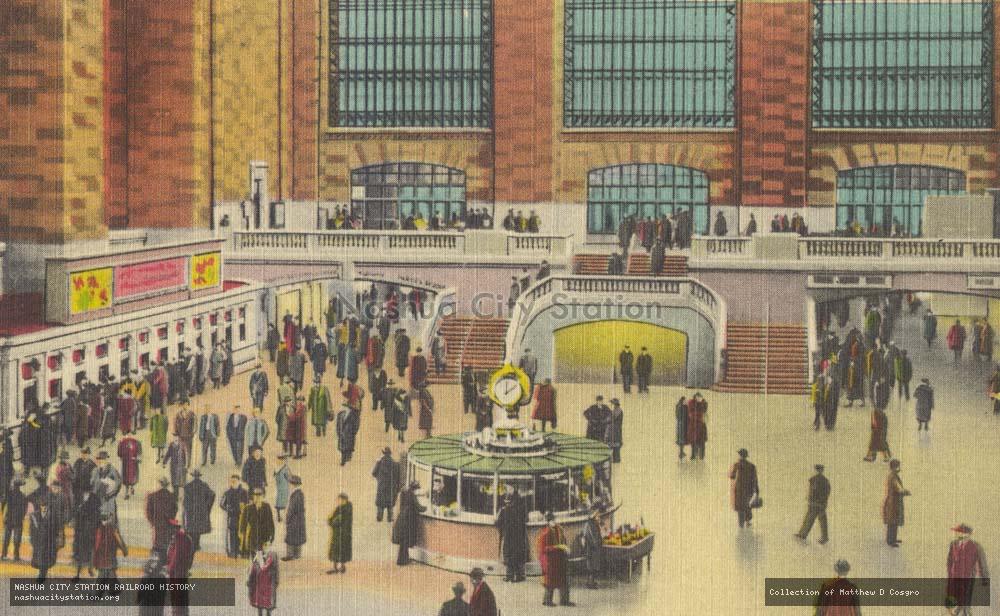 Postcard: Interior, Grand Central Station, New York City